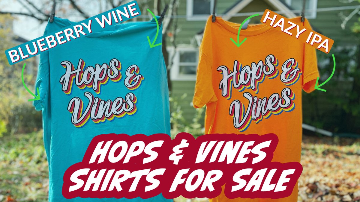 We have some new killer t-shirts that will brighten these cold gray days of January. Both colors (hazy IPA and blueberry wine)&amp; most sizes are available at all shows. Only $20! Want some shipped? Send us a DM! #swag