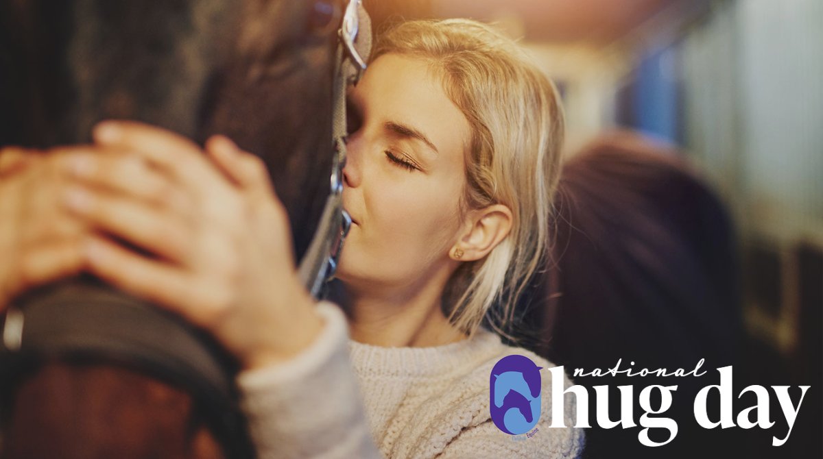 It's National Hug Day today! Be sure to give your favorite friend with hooves some extra love.💜#equine #equinelove