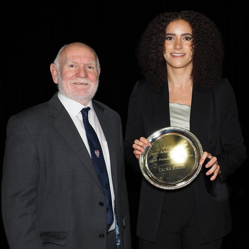 Sport MK Sports Person of the Year Laura Zialor with Rick Townsend. Congratulations a very worthy winner