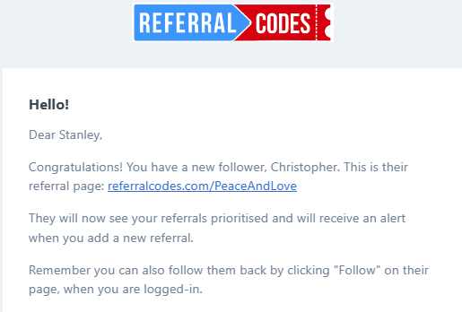 stanholtsclaw's tweet photo. Welcome to my latest follower on my Referral Codes (@ReferralCoders) page -- #Christoper. On my way to 500 #followers, only 12 more to go! Follow me on Referral Codes: https://t.co/9rCqMccJMC #referrals #networking #marketing #sidehustle #extramoney #appsthatpay #deals #rewards https://t.co/s2vu5OrPG6