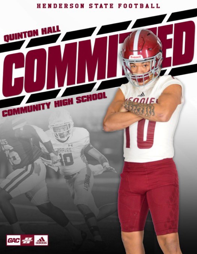quintonh_04's tweet photo. After a great visit and conversation with @ReddiesCoachMax I am extremely excited to announce my commitment to Henderson State University 🙏🏽🔴⚪️ 
@CHSBraveFB @CHS_FB_Recruits @CoachBradShea @CoachBlann @CoachColum @ReddiesFB https://t.co/u7TA3U8By8