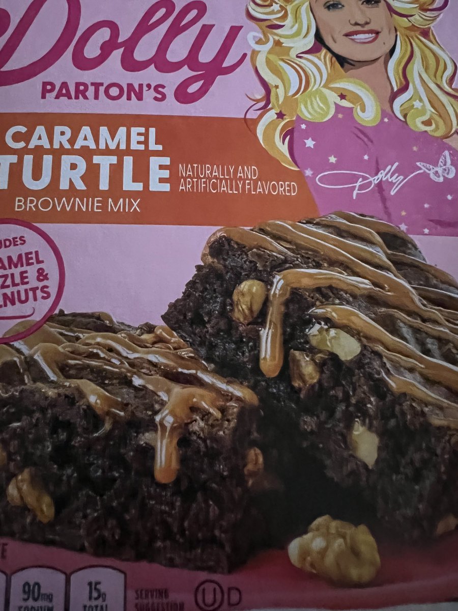 I usually like to bake from scratch but when Dolly tells me to make her brownies, I’m making her brownies.