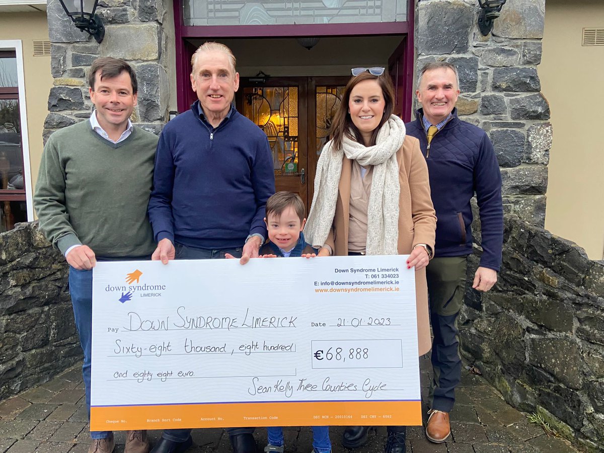 Sean Kelly (@seankellycc) on Twitter photo Very happy to be able to attend the presentation of over €68,000 to <a href="/DSLimerick/">Down Syndrome Limerick</a> which was raised thanks to all who took part in the <a href="/3CountiesCycle/">Sean Kelly Three Counties Cycle</a>. Hopefully we will see even more of you there this September Very happy to be able to attend the presentation of over €68,000 to <a href="/DSLimerick/">Down Syndrome Limerick</a> which was raised thanks to all who took part in the <a href="/3CountiesCycle/">Sean Kelly Three Counties Cycle</a>. Hopefully we will see even more of you there this September