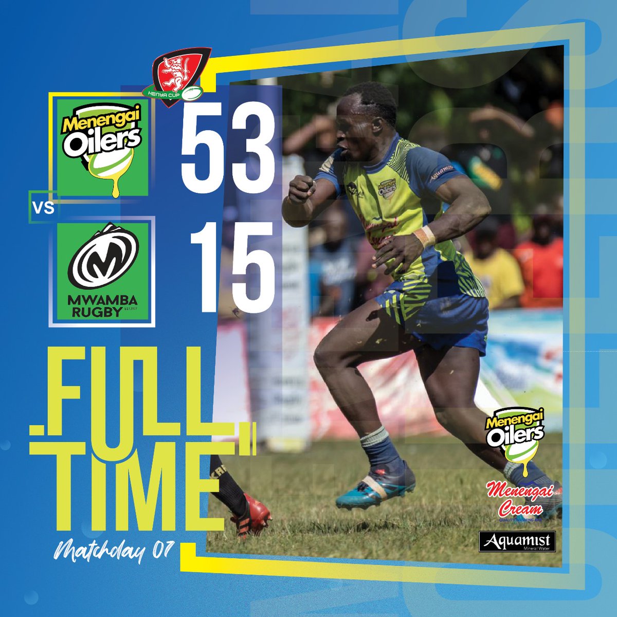 #KenyaCup: Motivated Oilers bounce back in style!

7 tries from the Boyz were enough to brush aside visiting Mwamba RFC. Oilers were looking to bounce back from a disappointing away loss to varsity side Blakblad last weekend.