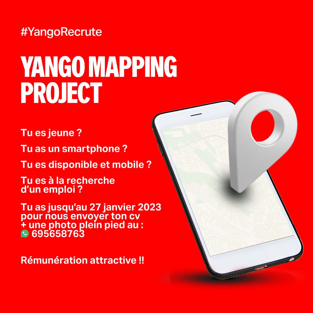 Yango Cameroun recrute