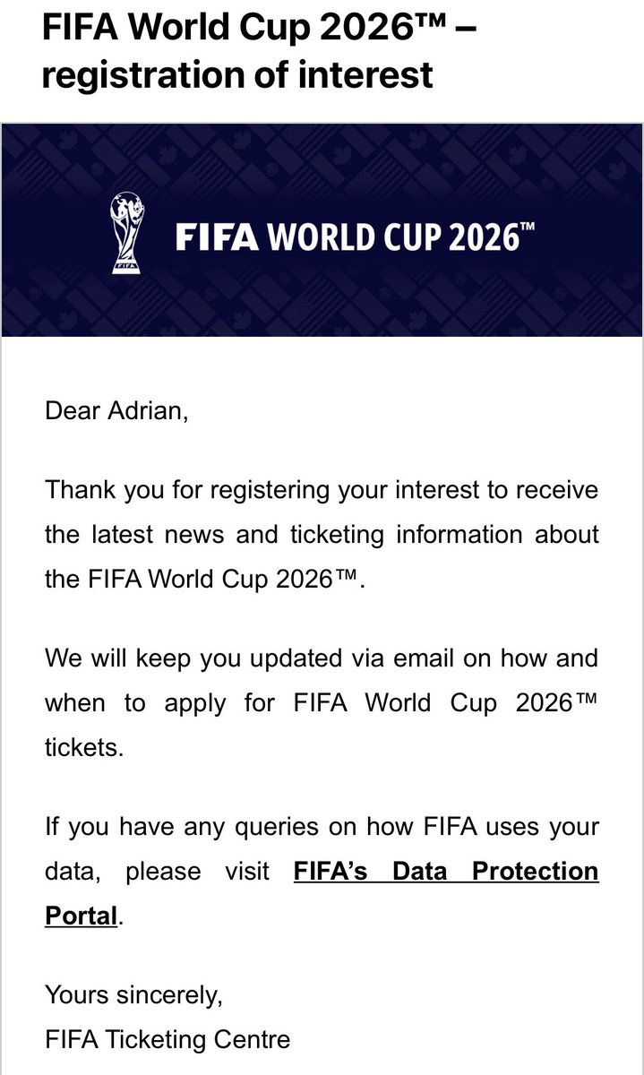 Waiting is the hardest part 😭😭😭 @FIFAWorldCup @CanadaSoccerEN 
Went to @FIFAWWC and @FIFAU17WC both were unreal experiences and I can’t wait for the men’s.