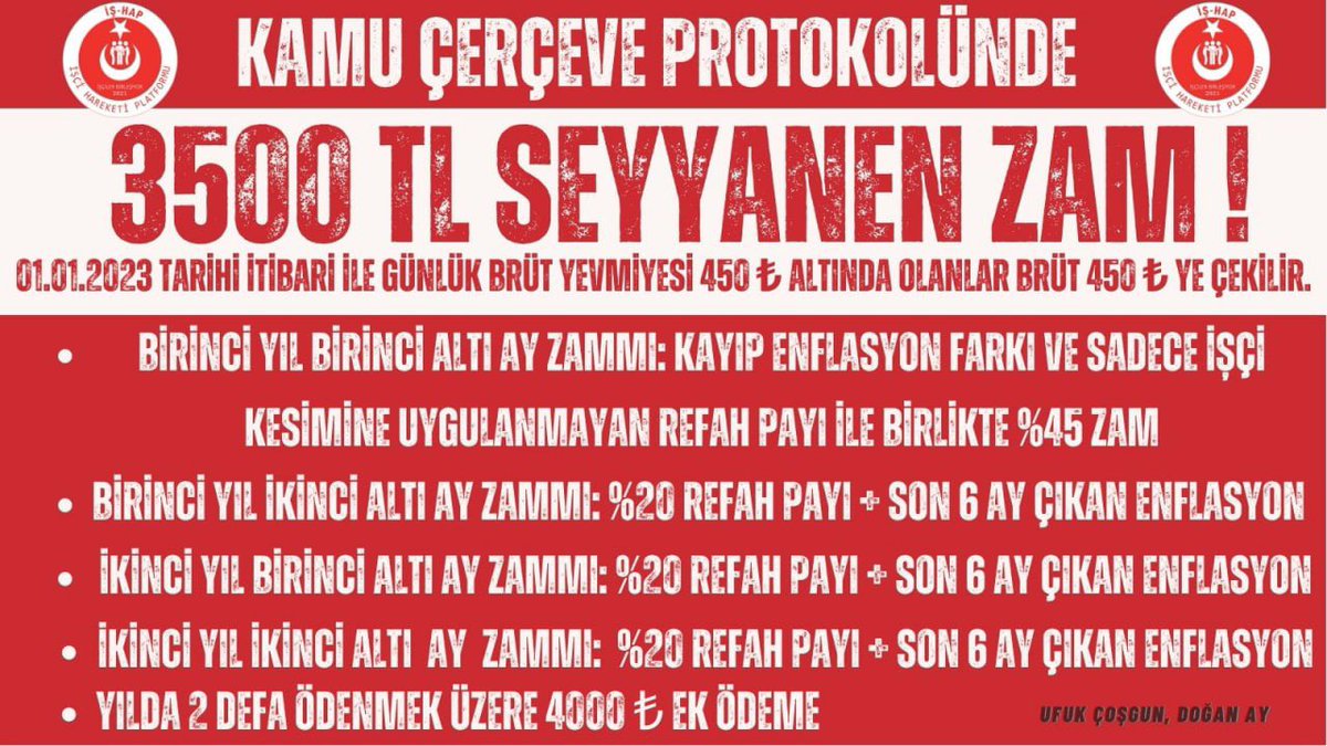 dilekadabusra's tweet photo. @isci_platformu @turkiskonf @csgbakanligi #KamuÇerçeveProtokolü https://t.co/hst1sywcyb
