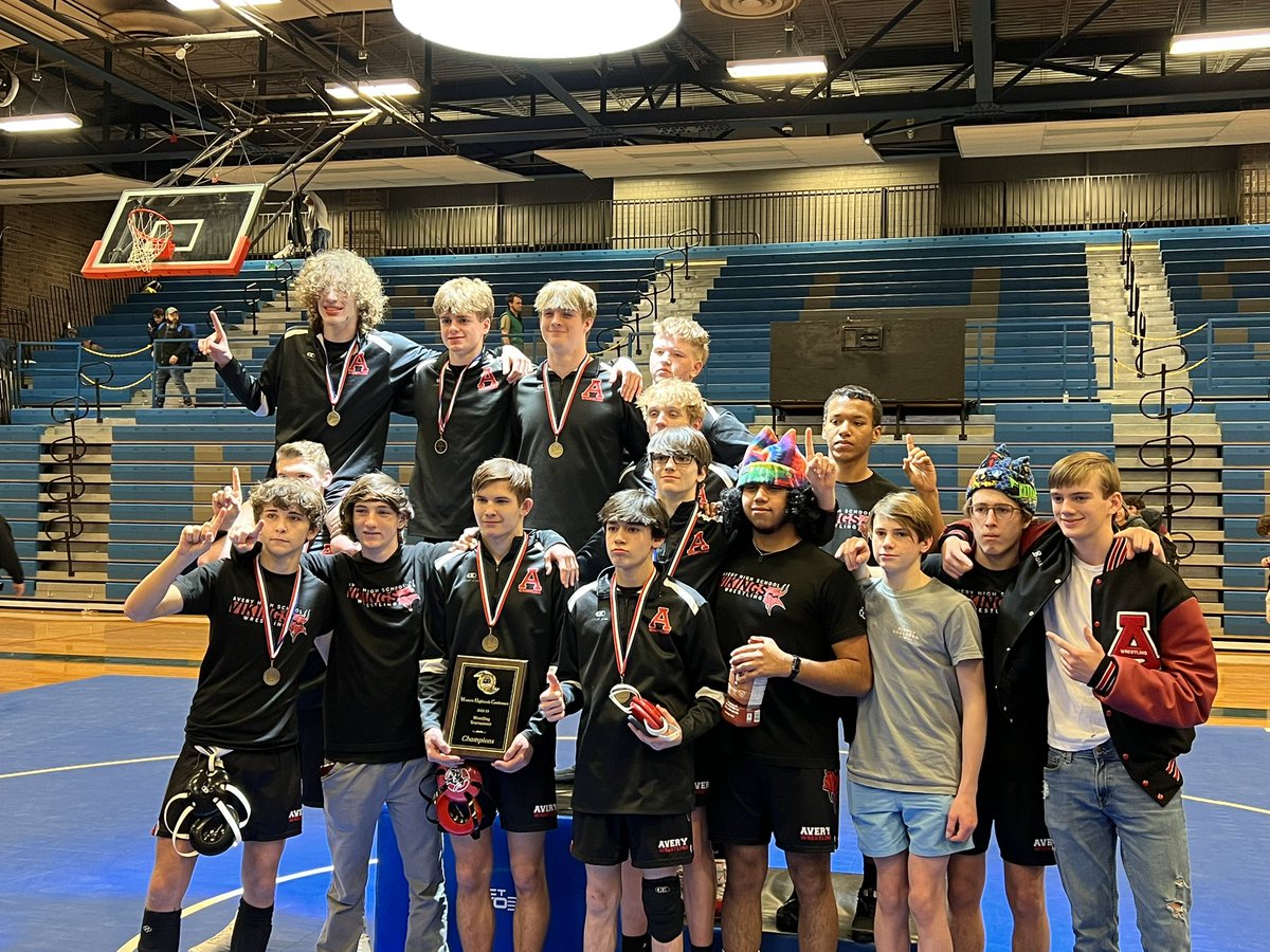 Avery Wrestling, Western Highland Conference Champions!!!
9-1st Place Finishers, 2-3rd Place Finishers, 1-4th Place Finisher