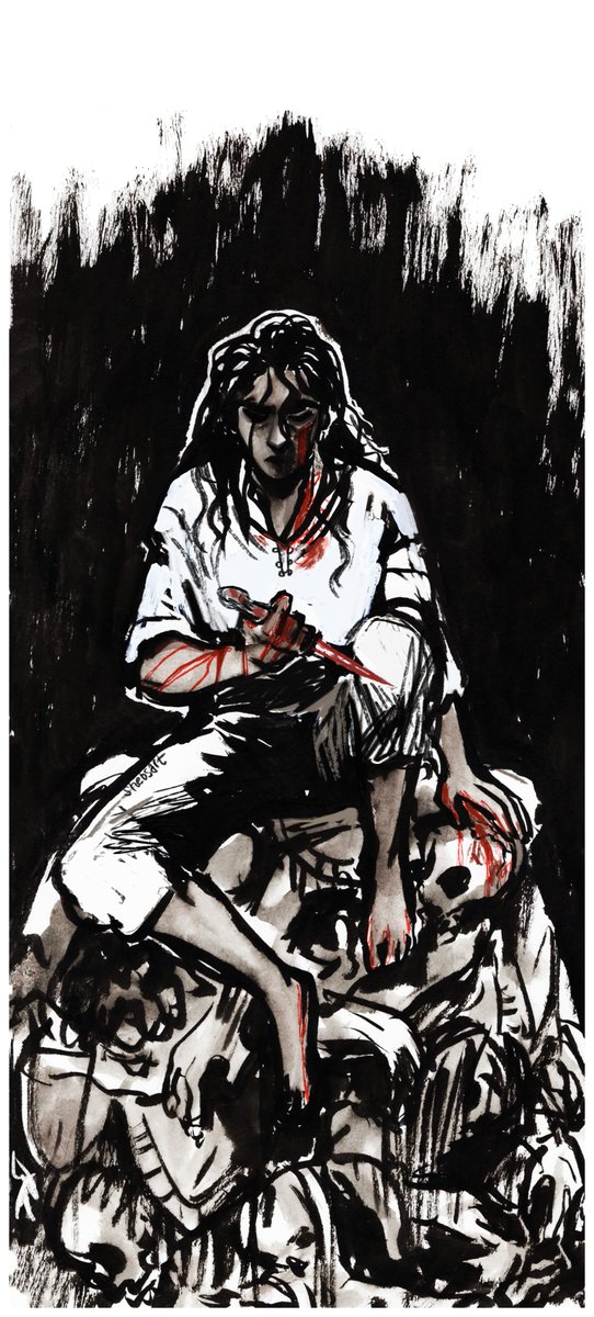 shebsart's tweet photo. βAnd if what she sacrifices is her heart? Giving it up a piece at a time until there is nothing left? What do you have then, but a heartless ruler?β
#TheQueensThief #ReturnOfTheThief https://t.co/OSPPgMdUZ3