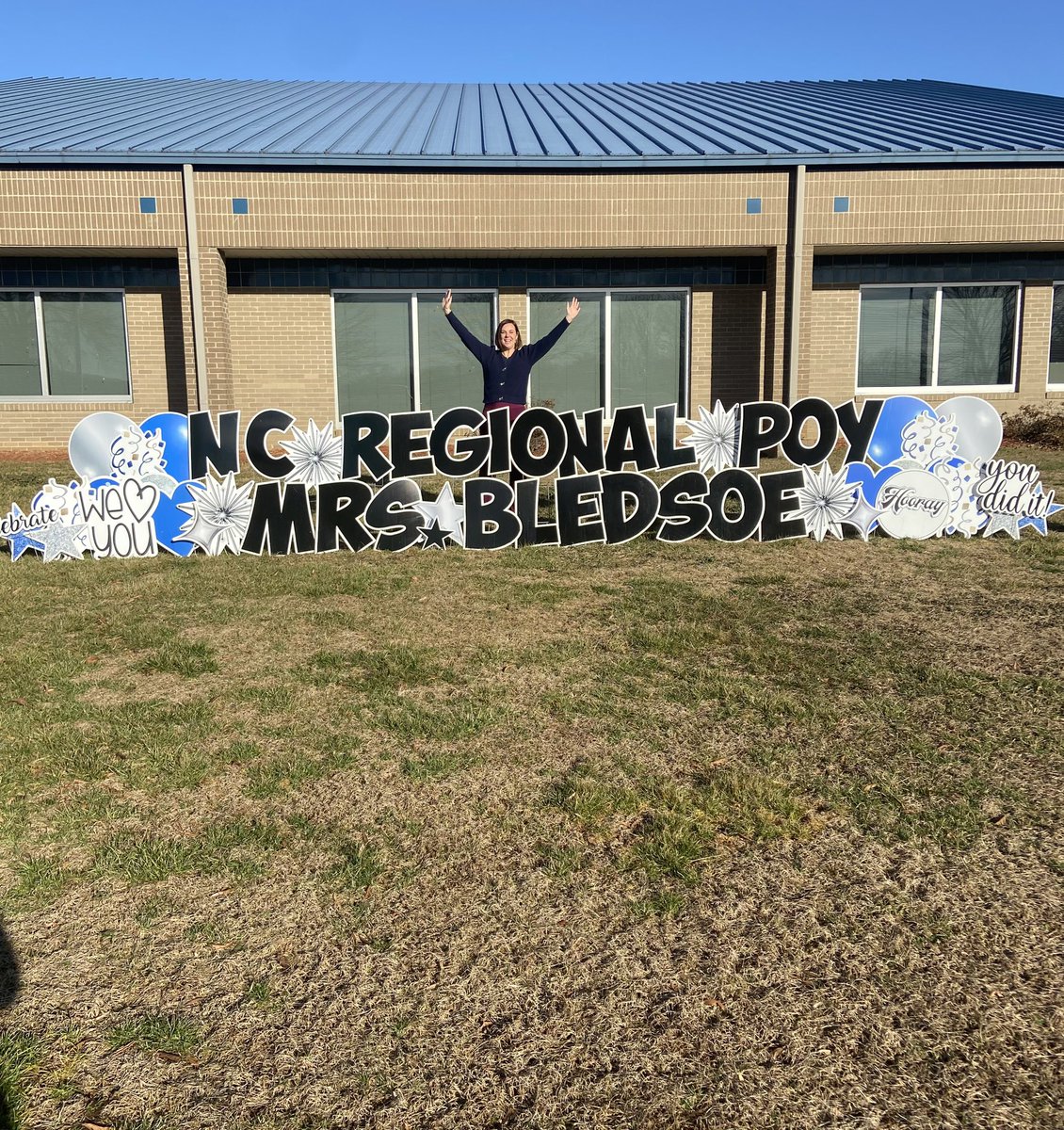 I am so grateful to be named #nctoypoy for Region 5! Proud to share the amazing work of our @crepanthers as we #bringthejoy to everyday and work to be a lighthouse to our school community. #allin @SurryCoSchools #kidsdeserveit #JoyfulLeaders #momsasprincipals #LightHouseEffect