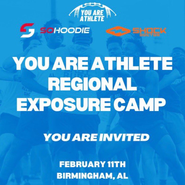 #AGTG blessed to be invited by @youareathlete to the regional camp inBirmingham,Alabama @Marcusdent93 @ShauneHoliday @coachD8carter @I_am_Topps @CoachStandifer @AStateNation @darrien_linton @MSJUCOREPORT @JuCoFootballACE @JUCOFFrenzy @MacCorleone74 @Beastydoee_