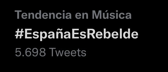 spain_rbd's tweet photo. ESPAÑA #EspañaEsRebelde TAMBIÉN TE LO PIDE, MIRA LO QUE DICE @BlasCanto y ADEMÁS SOMOS TENDENCIA 

@RBD_oficial @soyrebeldetour @UniversalSpain @billyrosas @UMusicMexico @TonyAguilarOfi @SpotifySpain https://t.co/VyehXWpUkM