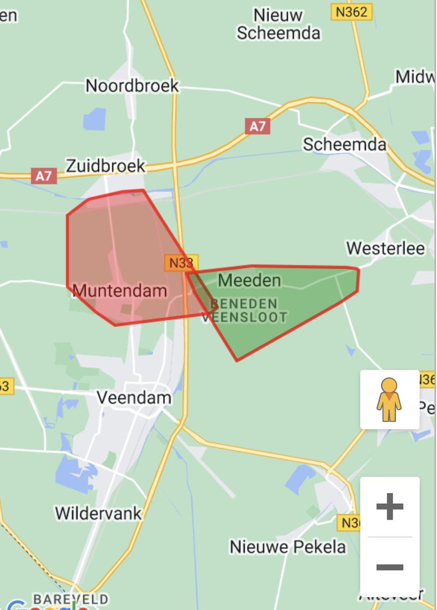 In Muntendam en Zuidbroek is op dit moment een #stroomstoring. Daardoor hebben momenteel 2704 klanten geen stroom. De oorzaak is een defecte schakelaar. Monteurs zijn onderweg om deze te vervangen. Excuses voor het ongemak.