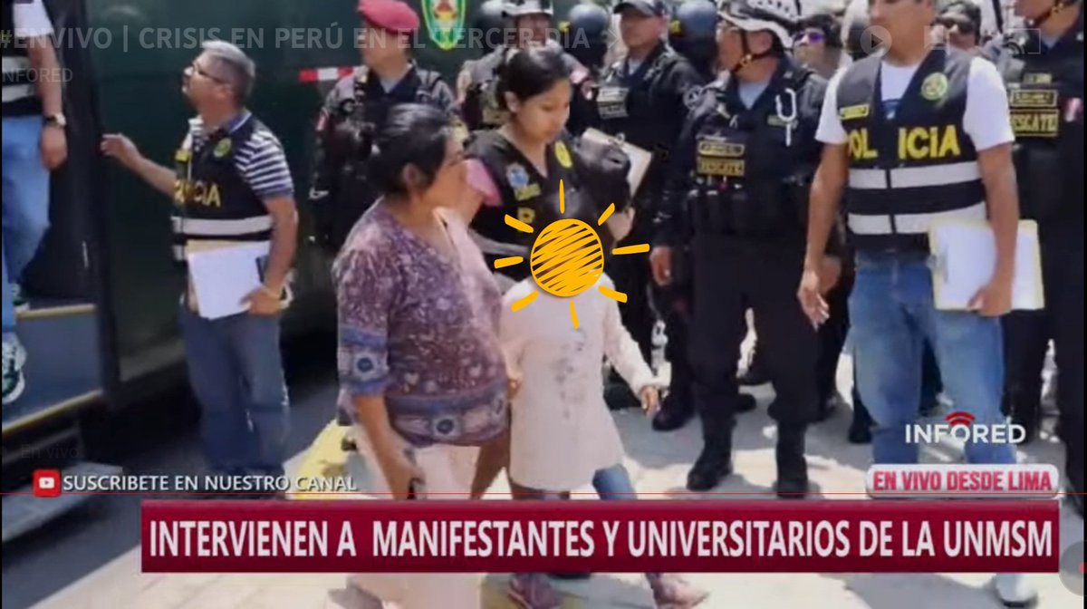 llama_pituca's tweet photo. Usan a la niña de 5 años para pedir los DDHH y no ser investigados, la llevan a manifestaciones donde hay violencia y vandalismo.

Los agitadores son culpables de usar a esta niña sacándola de su pueblo para que sea usada como escudo humano.

San Marcos | Dircote | #SOSPeru https://t.co/lVguAdshme