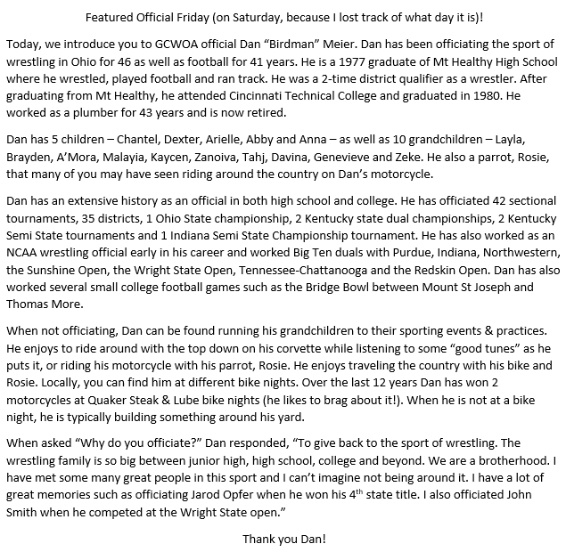 GCWOA's tweet image. #FeaturedOfficialFriday #GCWOA