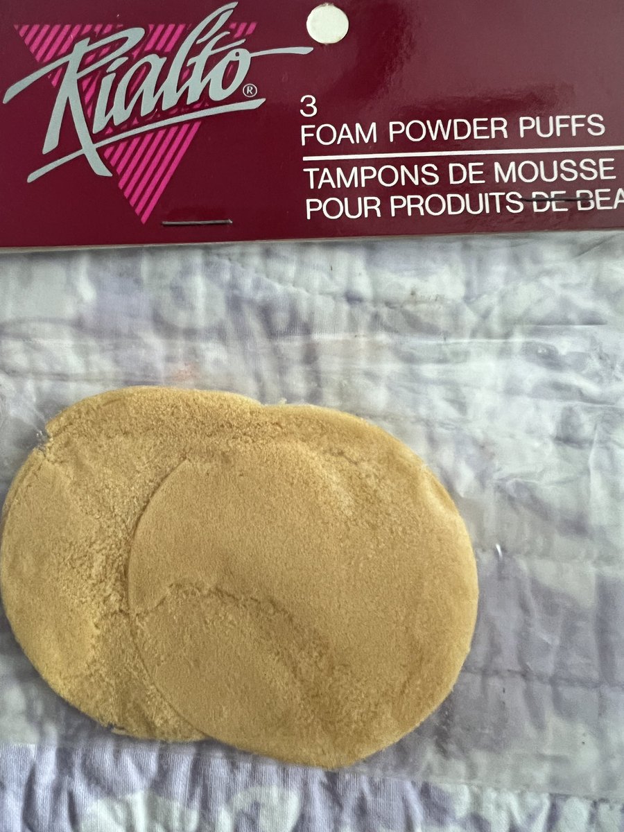 TheKeswickBlog's tweet photo. I’m in a possession-purging-decluttering-this-house-is-too-full state of being. I found this unopened package while cleaning out a makeup case. Not sure when @ShopprsDrugMart stopped selling Rialto, but these must be almost 30 years old by now? Wasted my $$ on these. #declutter https://t.co/NnydtKu69i