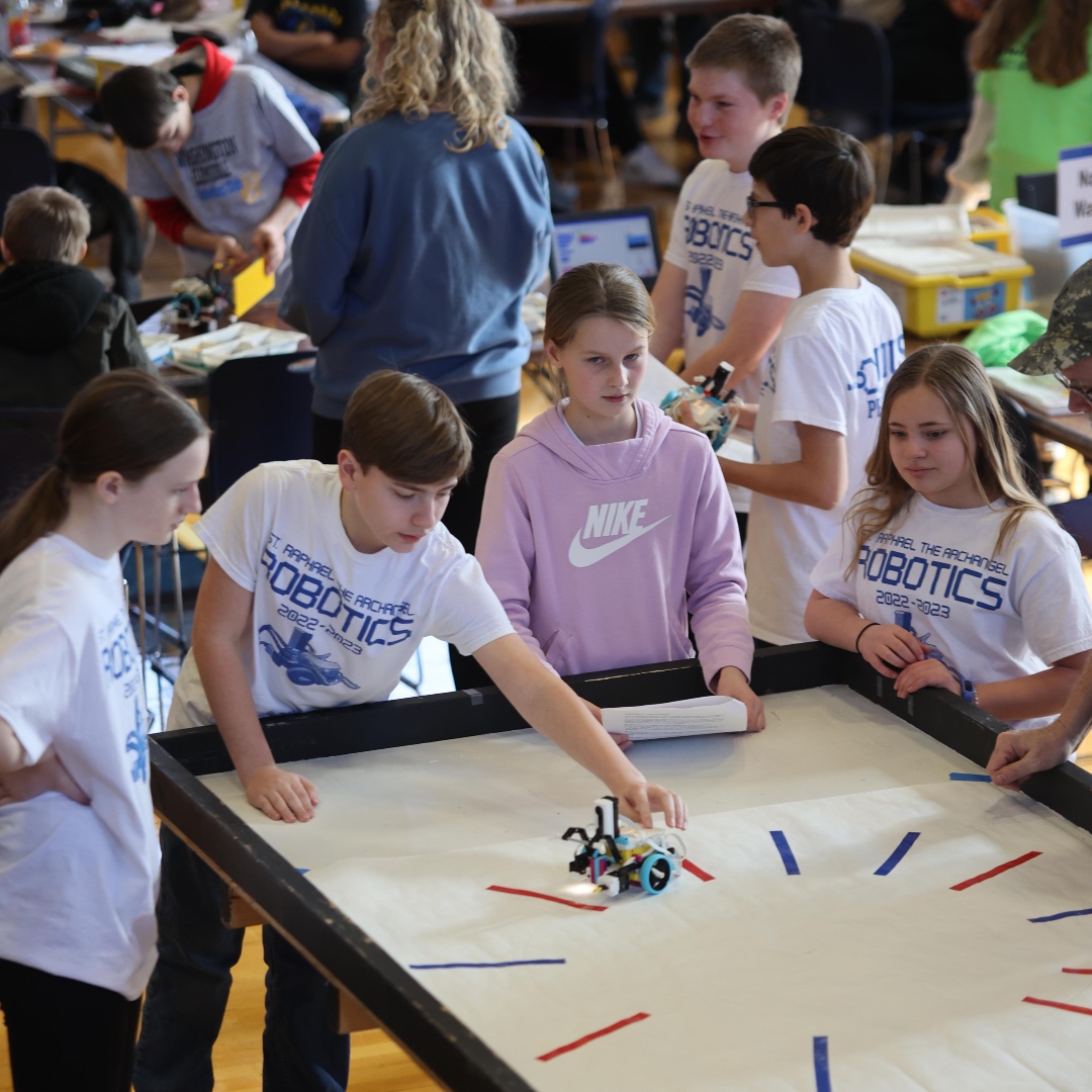 SLUHSports's tweet photo. SLUHAthletics: RT @sluhjrbills: Today we welcomed students from across the region to compete in the 9th Annual Clavius Project Jamboree. At the event, each team worked together to guide their robots through a series of tasks. #SLUHSTEM #SLUHServes https://t.co/rHnVkHzBb9