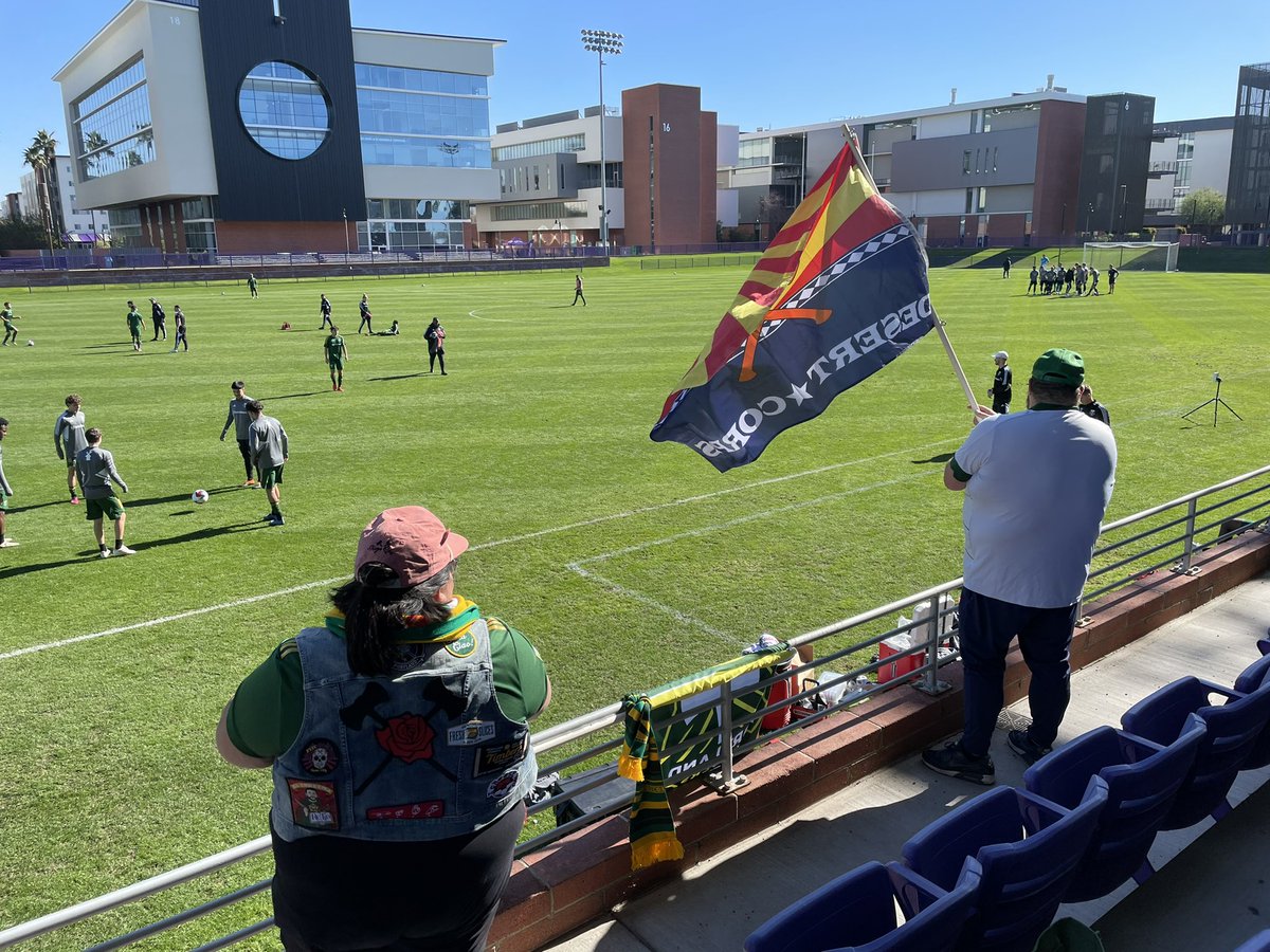 Longtime @TimbersFC fan, Colin flys the @DesertCorps flag. #RCTID