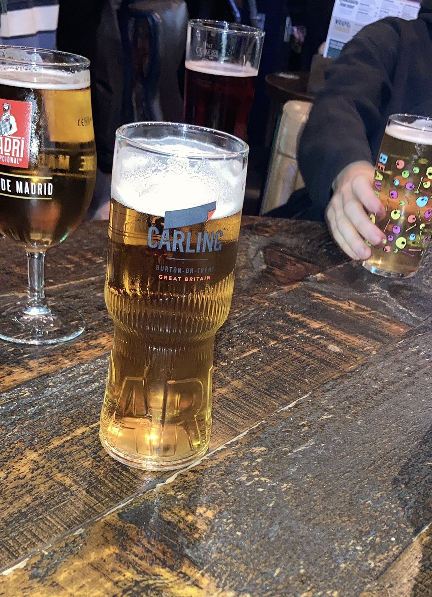 Lewis_Daffern's tweet photo. Walked into the pub and saw Asahi on tap… but they ran out. So we’ve had to settle for a Carling. Happy Saturday x #CovPints https://t.co/lixOfPpGM6