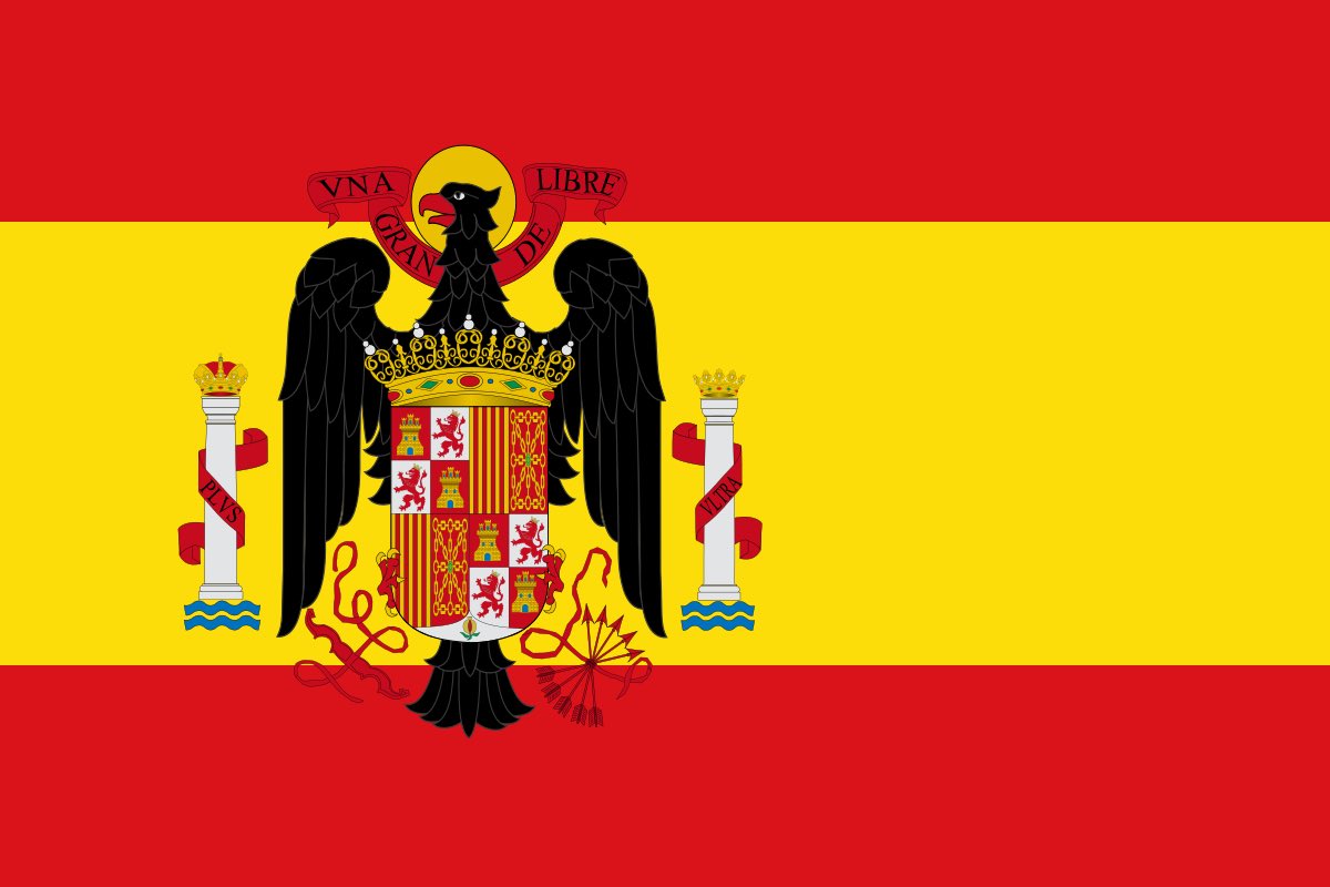 kike_moris's tweet image. Un historiador ha confundido la bandera con el águila bicéfala de Carlos V (izquierda) con la bandera franquista (derecha). El nivel empieza a ser lamentable.