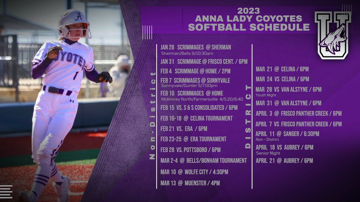 Anna Coyote Softball tweet media