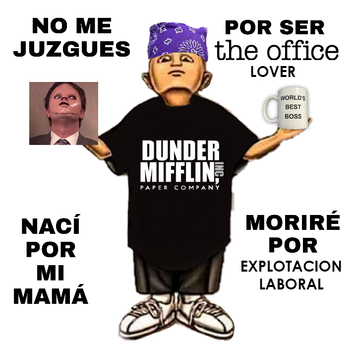 sapillopillo's tweet photo. desde que pusieron The Office en Netflix están todos bardeandola soy este https://t.co/eRvp8SbChM