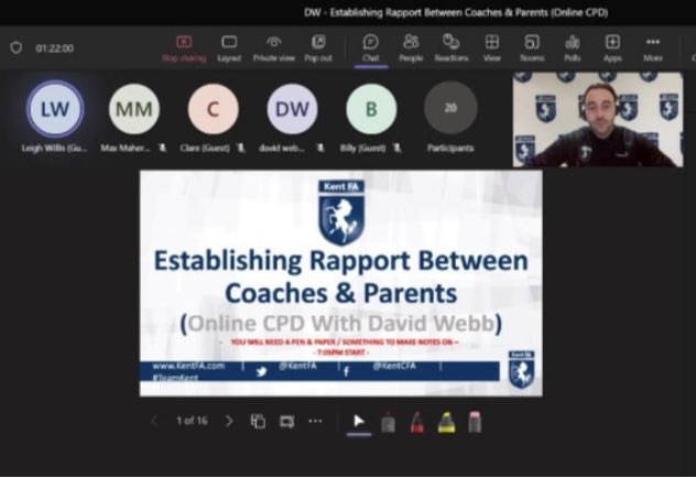 A great Friday night, delivering an online CPD I created on ‘Establishing Rapport Between Coaches &amp; Parents’ with 36 coaches signing up to be part of the insightful &amp; informative discussion!

The 1st in a series of online CPD’s we’re running, get in touch for more info!

🔋⚽️