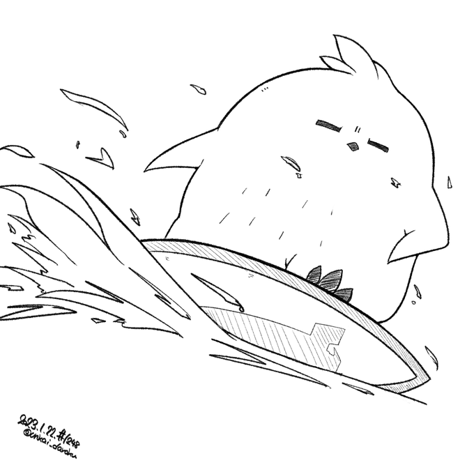 ラクガキおじさんの朝は早い。

おは なみのりモフィ。
#art #illustration #drawing #絵 #落描き #イラスト #w_witch #L_witch  #ルミナスウィッチーズ 