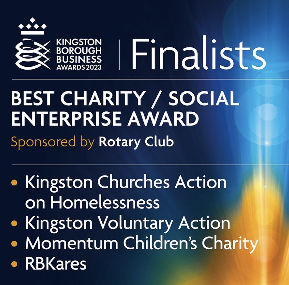 Delighted to see @kcahtweets once more a finalist for the @KbbAwards 2023. I also love the fact that @KingstonVA and @rbkares are receiving recognition for their fine work in #Kingston ❤️