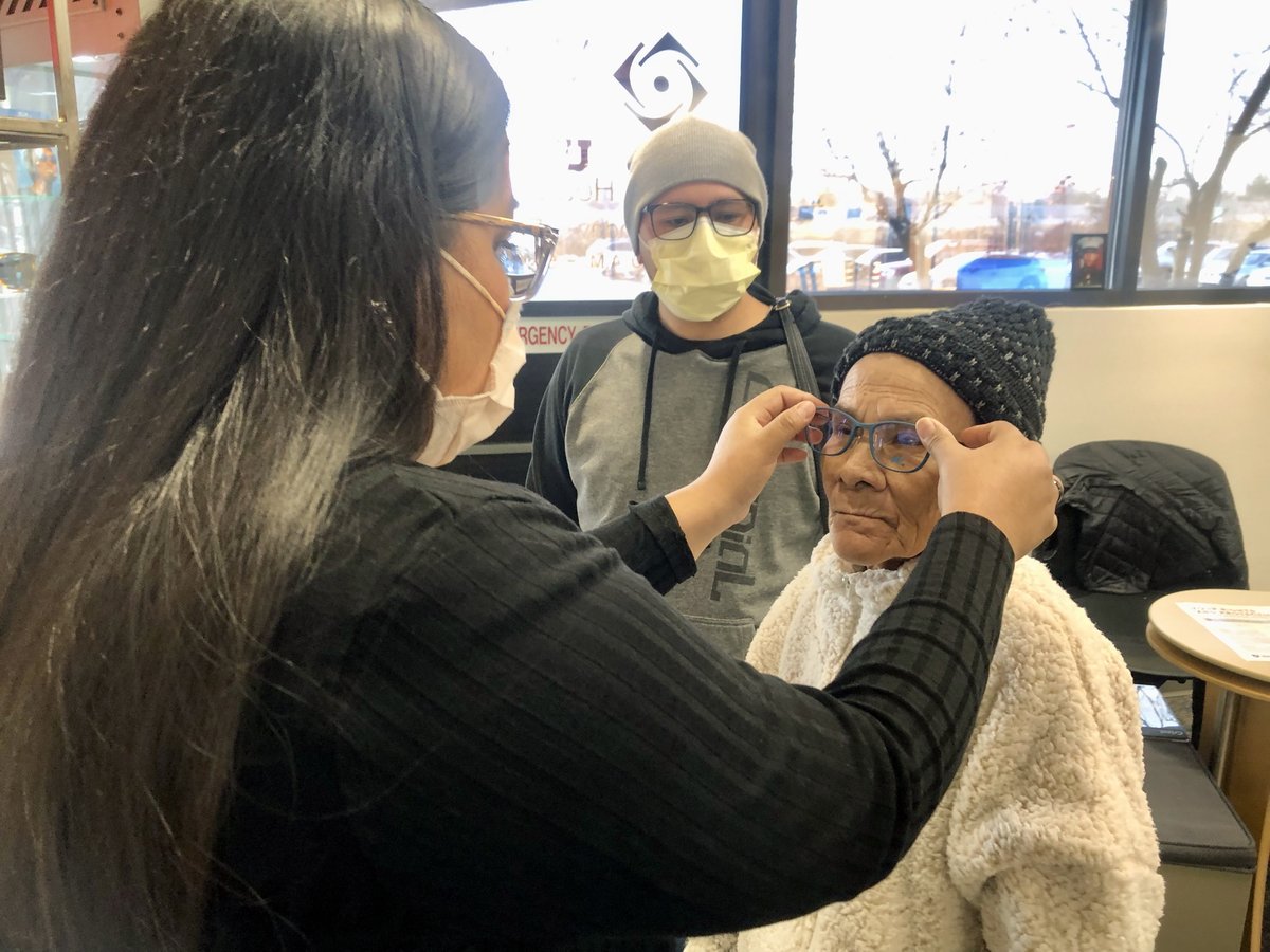 MoranEyeCenter's tweet image. Clear vision CHANGES LIVES at all ages! Our Hope in Sight outreach clinic is assisting 30+ patients and many new Americans today. A beloved grandmother can now see clearly, and a five-year-old is ready for school with his first pair of eyeglasses. #SeeTheNeedBeTheChange