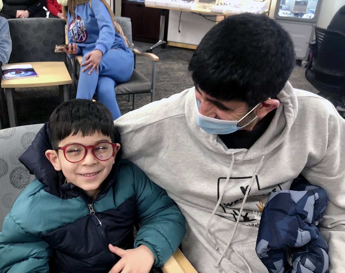 MoranEyeCenter's tweet image. Clear vision CHANGES LIVES at all ages! Our Hope in Sight outreach clinic is assisting 30+ patients and many new Americans today. A beloved grandmother can now see clearly, and a five-year-old is ready for school with his first pair of eyeglasses. #SeeTheNeedBeTheChange