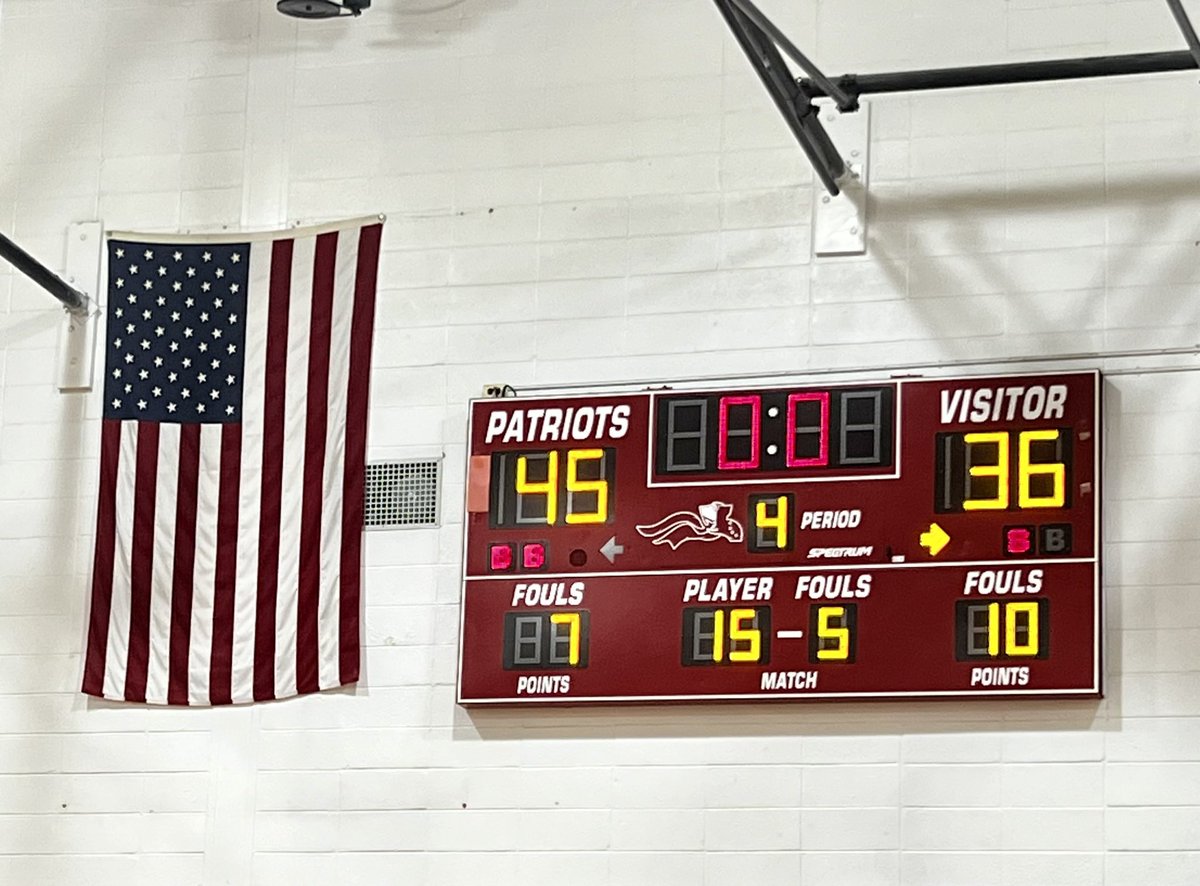 Lenape Valley with a hard fought W over a well coached High Point team. Troy Brennan (14 pts) &amp; Anthony Kali (13 points) led the way for the Patriots.