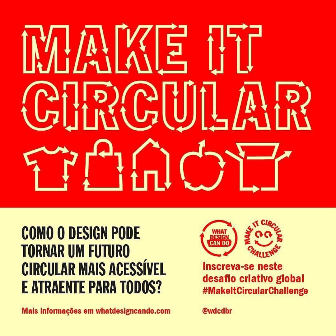 jvrodrigues70's tweet image. CHAMADA ABERTA #MakeitCircularChallenge - prêmio para designers, arquitetos, empreendedores, estudantes da indústria criativa - projetos, protótipos, ideias em design circular: envie suas propostas até 31 de janeiro de 2023 #brasil #CircularEconomy lnkd.in/d3W8tCkB