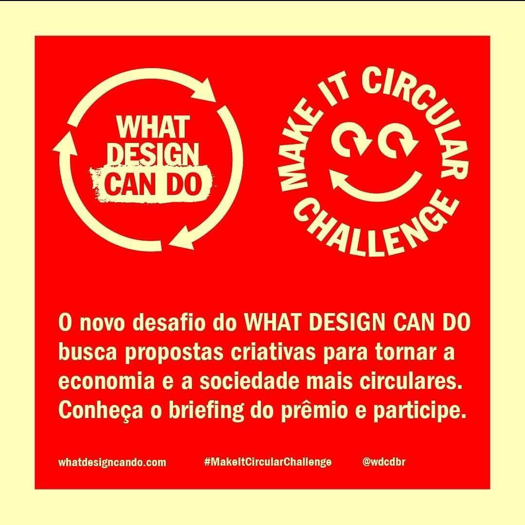 jvrodrigues70's tweet image. CHAMADA ABERTA #MakeitCircularChallenge - prêmio para designers, arquitetos, empreendedores, estudantes da indústria criativa - projetos, protótipos, ideias em design circular: envie suas propostas até 31 de janeiro de 2023 #brasil #CircularEconomy lnkd.in/d3W8tCkB