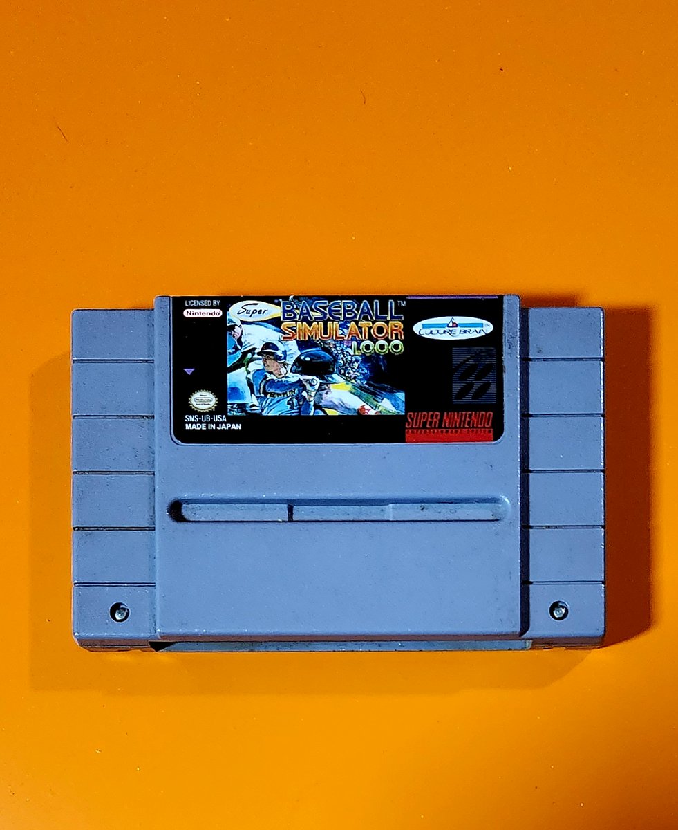 LateToGaming's tweet image. Random Game from the Collection #3.

Super Baseball Simulator 1.000 for SNES.

I've never played this game. It was given to my by my younger cousin when he heard I was collecting retro games.

Anyone played it? How is it?

#GameCollection, #SNES, #BaseballGames