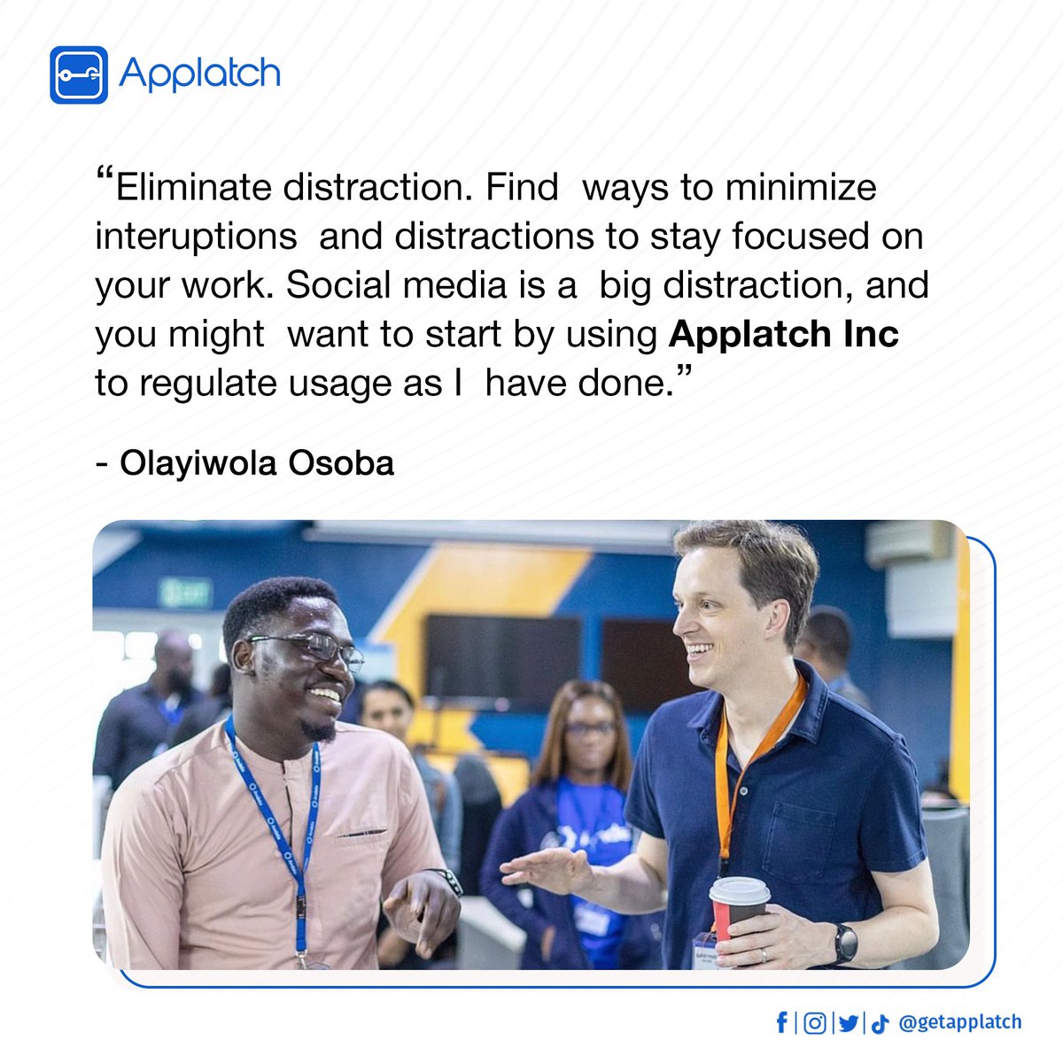 getapplatch's tweet photo. As seen on the streets of #linkedln .
The VP of marketing at Appzone @Hugh_Gidi dropped hot nuggets on how to focus on being productive and smashing those goals ๐ช๐พ. #applatch made it to the list.
Donโt sleep on this; check next slide for more context ๐๐ฝ๐๐ฝ https://t.co/Vvpnn4JsVd