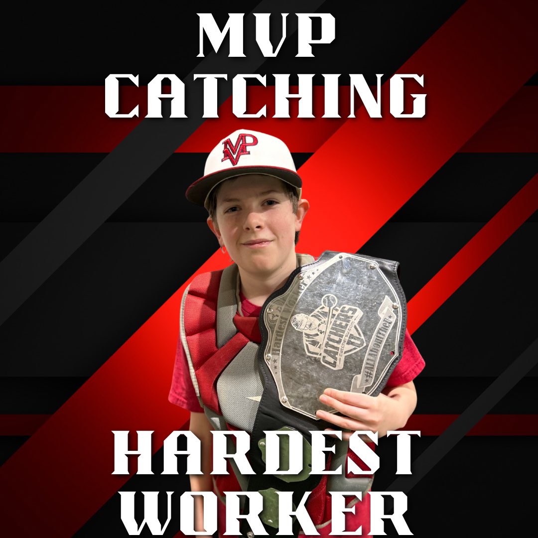 Today’s Hardest Workers for @MVPBaseball_VA Catching Camp are Chase, Sawyer, and Charles #catchersu #mvp #baseballboys #baseballtraining #catchingtwitter