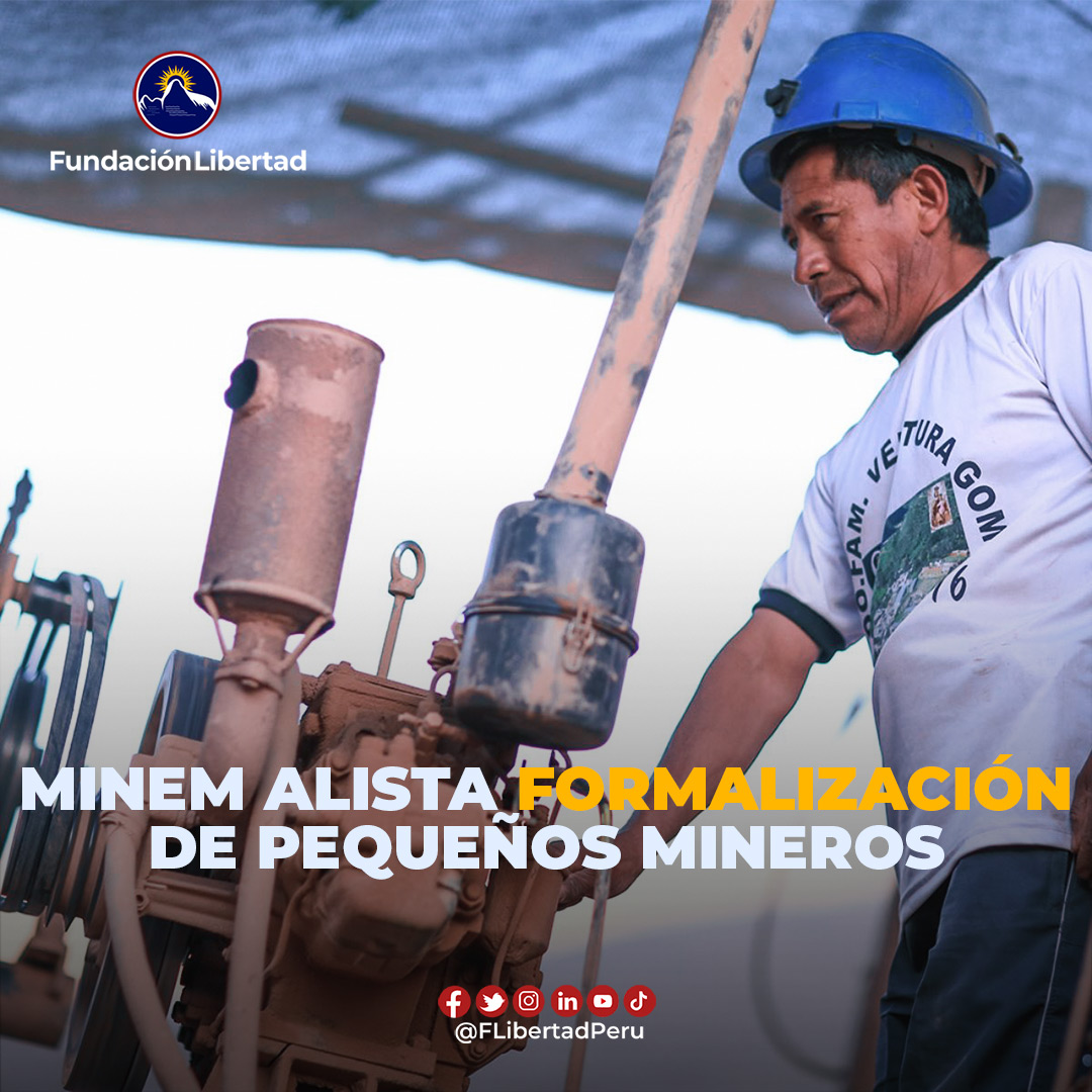 FLibertadPeru's tweet image. #FORMALIZACIÓN | El viceministro de Energía y Minas, Jaime Chávez, indicó que, para este año, se realizarán transferencias presupuestales con el objeto de formalizar las actividades de los #minerosartesanales.

#mineriaperu #pymeperuana #pymesperu #mineriaperuana #pequeñamineria