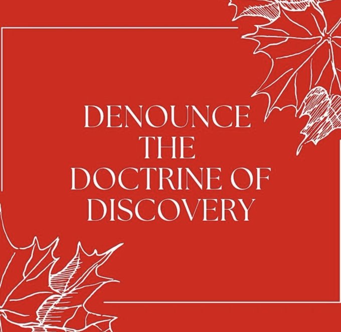 Anishinaabeotch's tweet photo. Renounce the doctrine of discovery! #abolishthevatican #AbolishTheMonarchy #CallToAction47 #LandBack #Brazil #brazilriots #brazilianprotests #CanadaNews #Canada #EconomicCrisis #Capitalism #economy #MoneyLaundering #TwitterDown #EXCLUSIVE #genocide #legislatedgenocide #lawtwitter https://t.co/ErtcSsgCnw