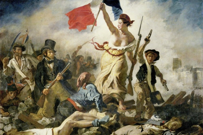 #EnPlace Le moment où ils se font gazer et la dernière image de l'épisode 6 représentent 2 célèbres tableaux français: Le 1er, c'est #Delacroix 'La liberté guidant le peuple' et le second, c'est le 'Serment du jeu de paume' en 1789 de J-L David