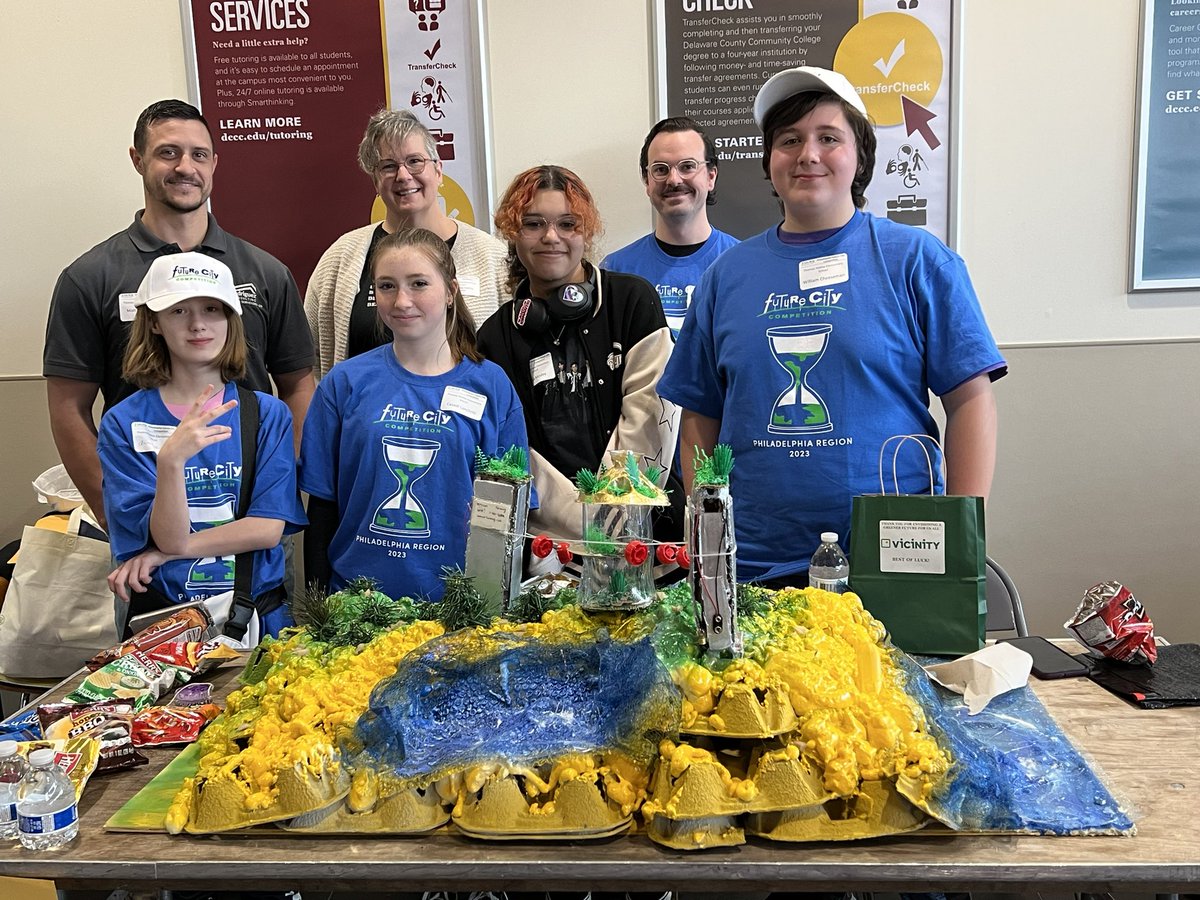 Great time at the Delaware Valley Future City Competition. #FutureCity2023 #steameducation #STEM Thanks to Rodriguez Consulting for our wonderful mentor engineer Matt Sherwood!  The team won two special awards related to transportation. #delawarevalleyfuturecity