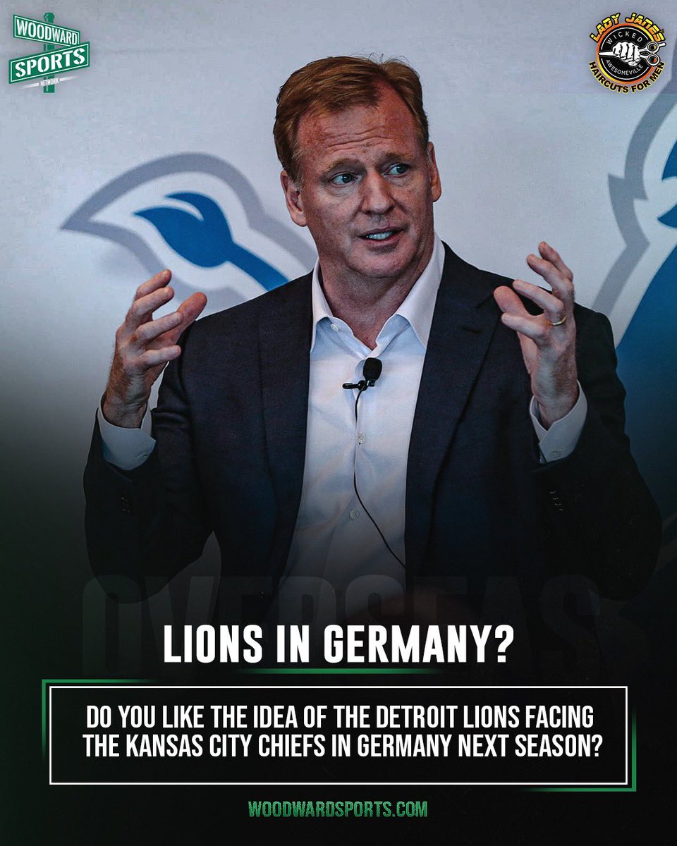 woodwardsports's tweet photo. The Detroit Lions could be going international in 2023 👀 #OnePride https://t.co/l4TMerUqqf