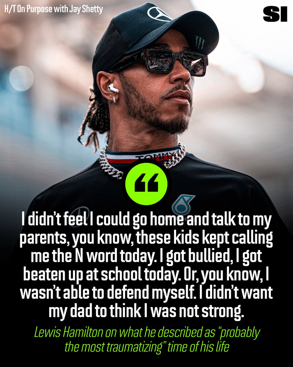 RT @SInow: An emotional Lewis Hamilton detailed the “most traumatizing” period of his life https://t.co/O5jqAE07DH https://t.co/oesFkqwmE0