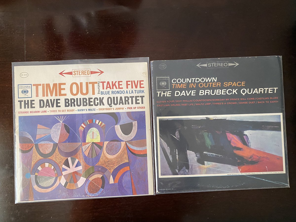 RealJayLane's tweet photo. @Kil889 Yo Big Brooooooo! Just copped both these David Brubeck π Gems at my local record shop #DITC !!! I love scoring great vinyl. Take Five is my ish. Grew up on that cut. #CollectVinyl https://t.co/4WiaRssYiW