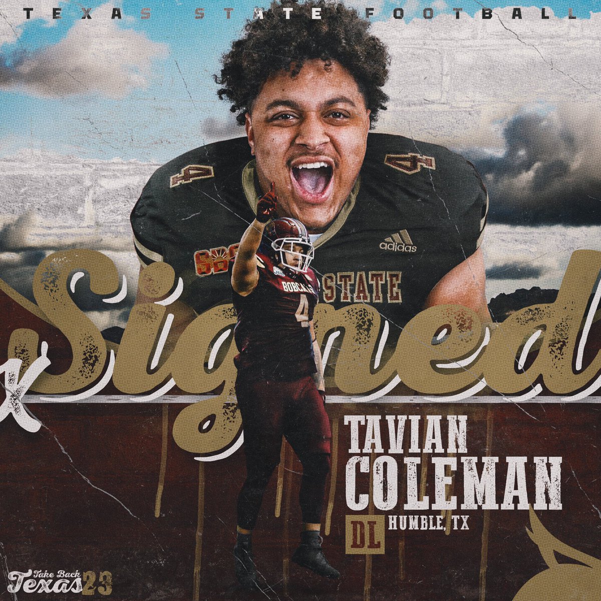 Let's #TakeBackTexas 

A playmaker in the trenches

✍️ Tavian Coleman (<a href="/taviancoleman1/">Tavian Coleman</a>)
🏈 Defensive lineman
🏠 Humble, TX
➡️ Humble HS /// Utah State

#EatEmUp