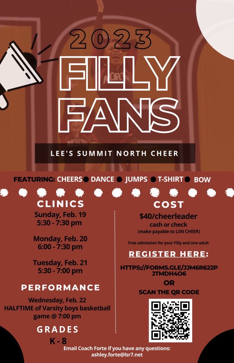 FILLY FANS 2023! 
There is still time to register! 

Register at the link: 

docs.google.com/forms/d/e/1FAI…