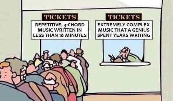 Local genius forgets that humans love repetition in art