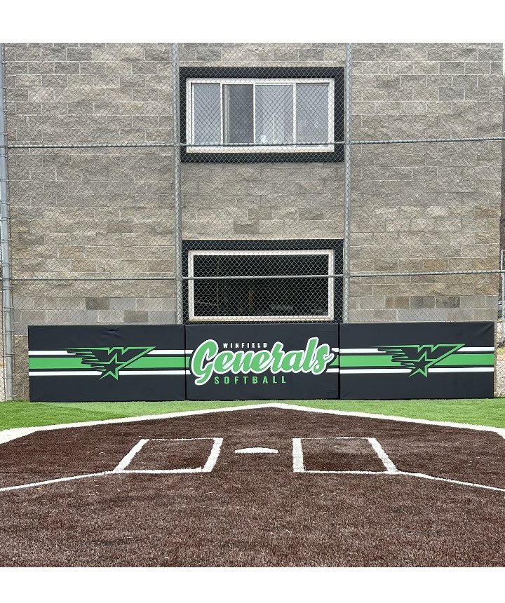 New Backstop for <a href="/WinfieldSB/">Winfield Softball</a> looking great. <a href="/WHSGensOfficial/">Winfield High School</a>