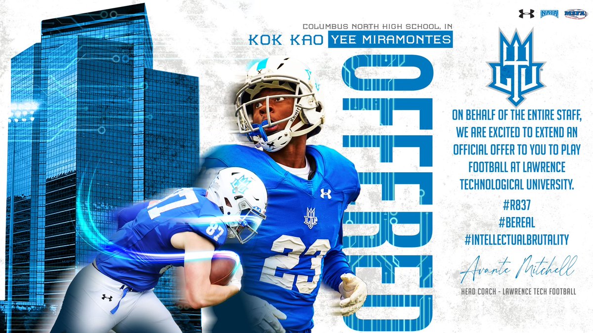 After a great visit and call, I am excited to receive an offer from Lawrence Tech University! #BEREAL <a href="/Coach_Horvath54/">Iggy Horvath</a> <a href="/coachamitchell1/">Avante Mitchell</a> <a href="/ecard6568/">Ed Carducci</a> <a href="/IndianaPreps/">Indiana Preps</a> <a href="/DogPackFB/">Columbus North FB</a>