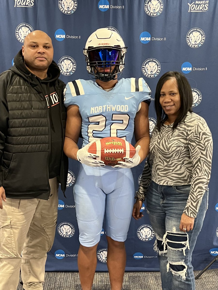 After a great visit to @The_WOOD_FB I am very blessed to have received an offer from Northwood University!! <a href="/JermainCrowell/">Jermain Crowell</a> @Drog_23 <a href="/CoachStewardLBs/">#PressureDOCTOR</a> <a href="/RisingStars6/">Rising Stars Academy</a> <a href="/CoachBeurer/">Dustin Beurer</a> 🐺